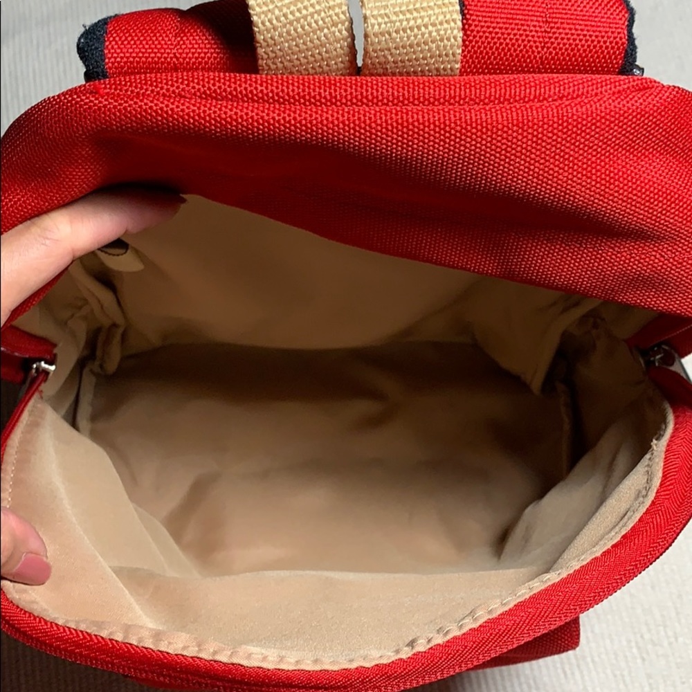 NEW Lancel Red Small Backpack - Picture 5 of 8